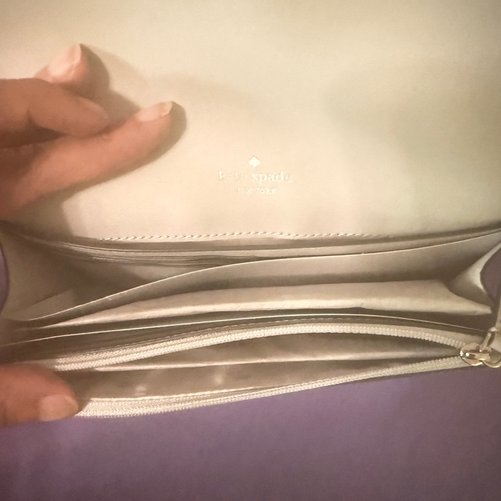 Kate Spade Glittering Silver Wristlet - Picture 2 of 5